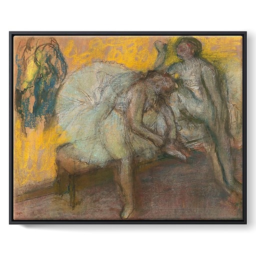 Deux danseuses au repos (framed canvas)