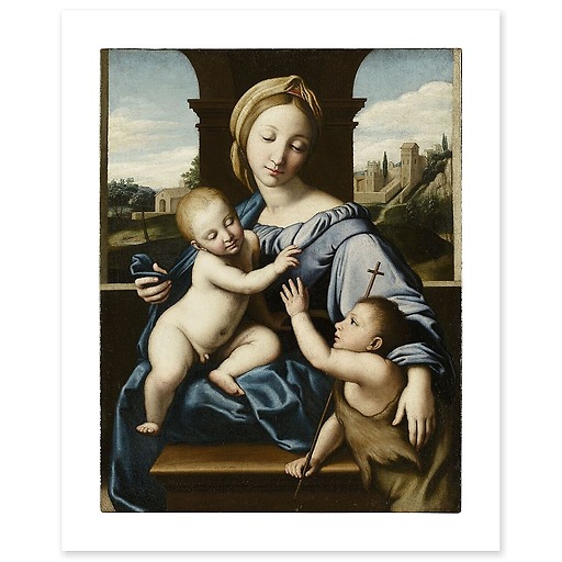 La Vierge à l'Enfant avec saint Jean (affiches d'art)