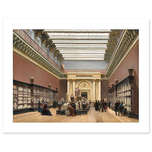 Musée Napoléon III. Salle des terres cuites au Louvre (canvas without frame)