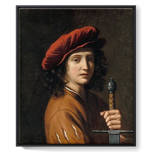 Jeune homme tenant une épée (toiles encadrées)