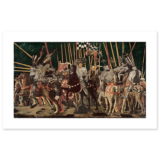 La Bataille de San Romano : la contre-attaque de Micheletto Attendolo da Cottignola (canvas without frame)