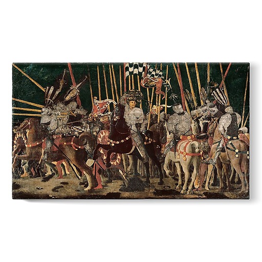 La Bataille de San Romano : la contre-attaque de Micheletto Attendolo da Cottignola (stretched canvas)