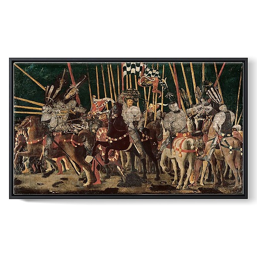 La Bataille de San Romano : la contre-attaque de Micheletto Attendolo da Cottignola (framed canvas)