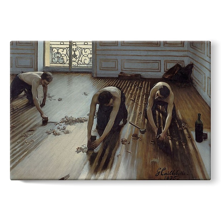 Les raboteurs de parquet (stretched canvas)