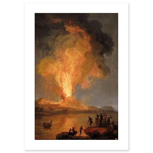 Éruption du Vésuve (détail) (affiches d'art)