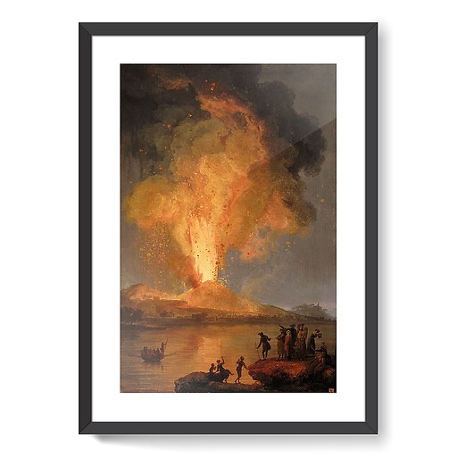 Éruption du Vésuve (détail) (framed art prints)