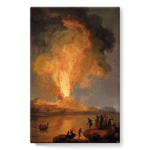 Éruption du Vésuve (détail) (stretched canvas)
