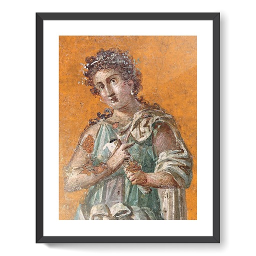 Fresque représentant Calliope, muse de la poésie épique (détail), 62-79 après J.-C. (affiches d'art encadrées)