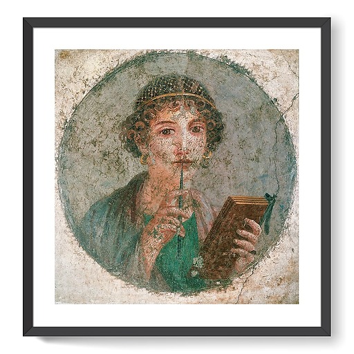 Portrait de jeune femme, dite Sappho, 55-79 après J.-C. (framed art prints)