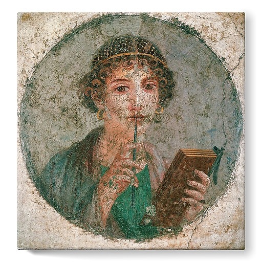 Portrait de jeune femme, dite Sappho, 55-79 après J.-C. (stretched canvas)