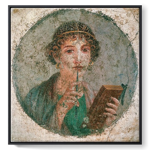 Portrait de jeune femme, dite Sappho, 55-79 après J.-C. (framed canvas)