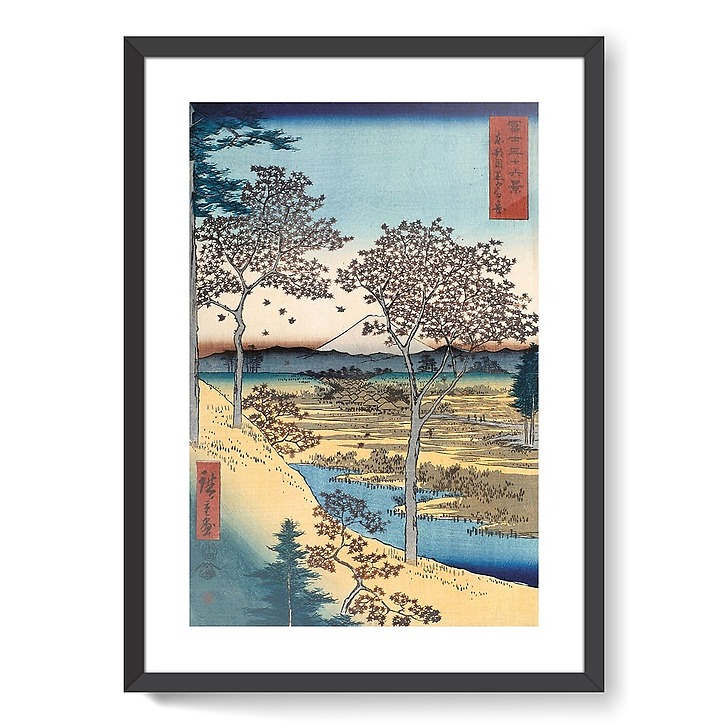 Paysage avec érables en automne, 1797-1858 (affiches d'art encadrées)
