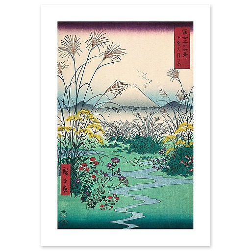Champs de la plaine d'Otsuki, dans la province de Kai, 1797-1858 (art prints)