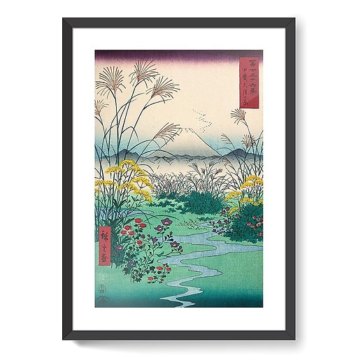 Champs de la plaine d'Otsuki, dans la province de Kai, 1797-1858 (affiches d'art encadrées)