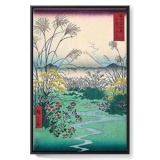 Champs de la plaine d'Otsuki, dans la province de Kai, 1797-1858 (toiles encadrées)