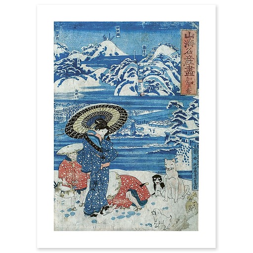 La neige à Kaga, 1797-1861 (affiches d'art)