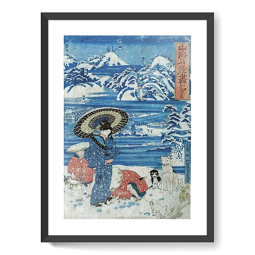 La neige à Kaga, 1797-1861 (affiches d'art encadrées)