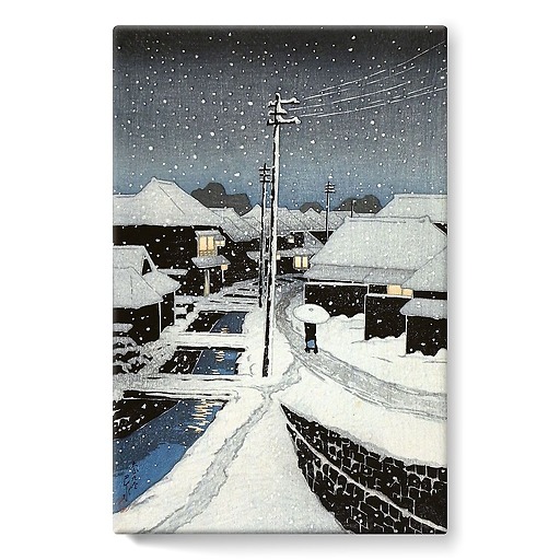 Soir de neige à Terajima, 1883-1957 (stretched canvas)