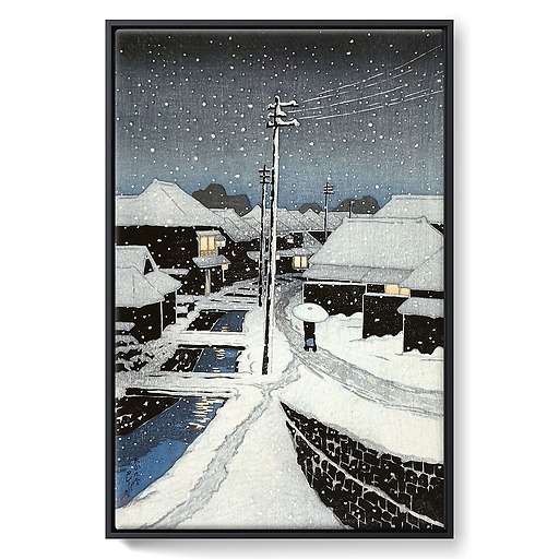Soir de neige à Terajima, 1883-1957 (toiles encadrées)