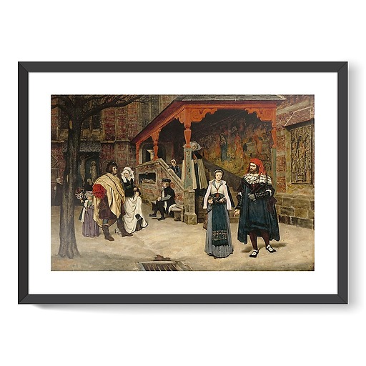 Rencontre de Faust et Marguerite, 1860 (affiches d'art encadrées)