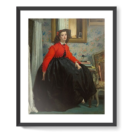 Portrait de Mlle L.L' (détail), 1864 (affiches d'art encadrées)