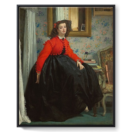 Portrait de Mlle L.L' (détail), 1864 (framed canvas)