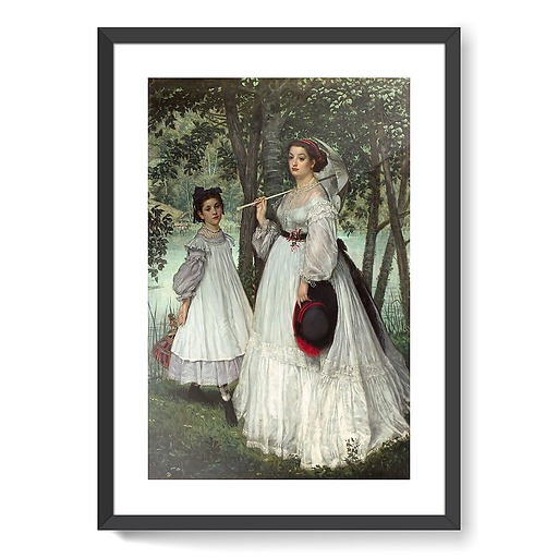 Les Deux Soeurs ; portrait, dit aussi Les Deux Soeurs, 1863 (framed art prints)