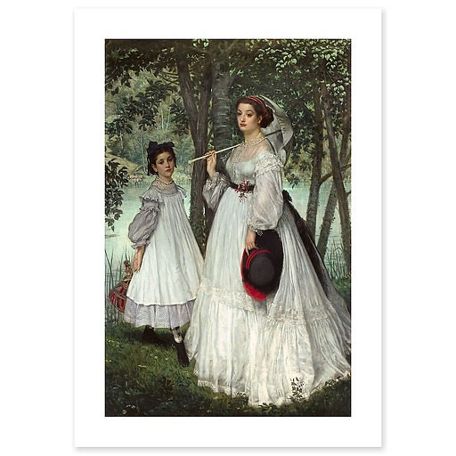 Les Deux Soeurs ; portrait, dit aussi Les Deux Soeurs, 1863 (toiles sans cadre)
