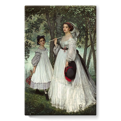 Les Deux Soeurs ; portrait, dit aussi Les Deux Soeurs, 1863 (toiles sur châssis)