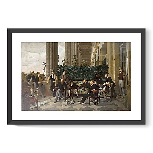 Le Cercle de la rue Royale (détail), 1866 (framed art prints)