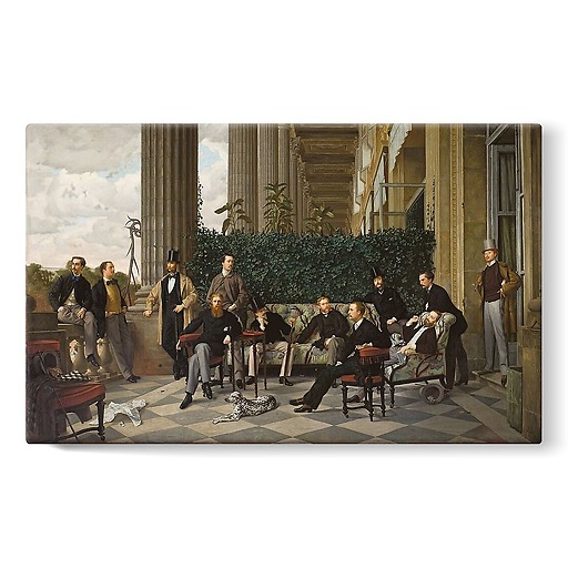 Le Cercle de la rue Royale (détail), 1866 (stretched canvas)