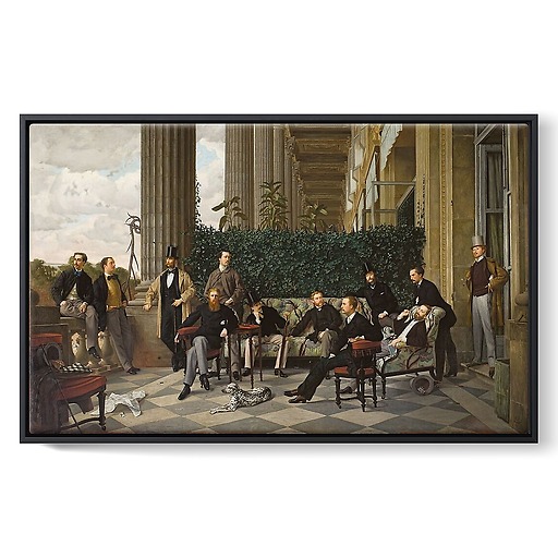 Le Cercle de la rue Royale (détail), 1866 (toiles encadrées)