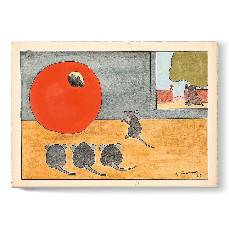 Fables de La Fontaine, « Le rat qui s'est retiré du monde », 1921 (stretched canvas)
