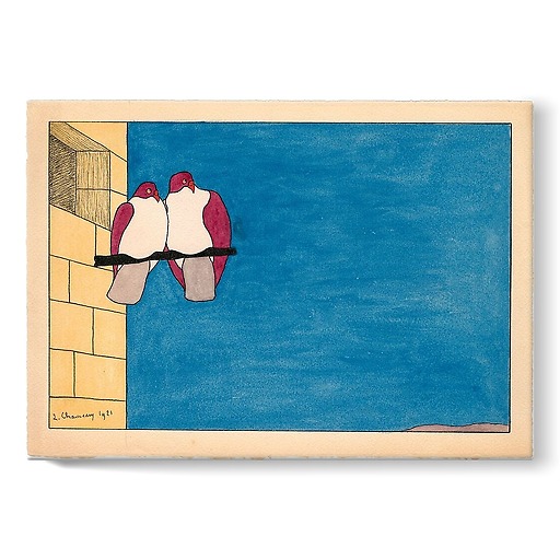 Les Deux Pigeons, 1921 (stretched canvas)