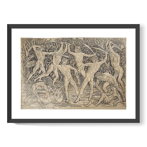 Bataille de dix hommes nus (framed art prints)