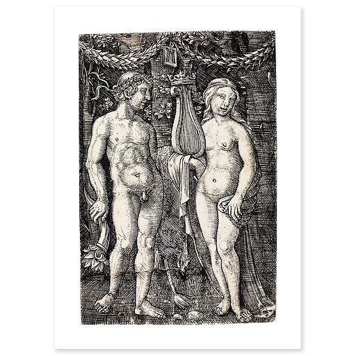 Hercule et une Muse (canvas without frame)