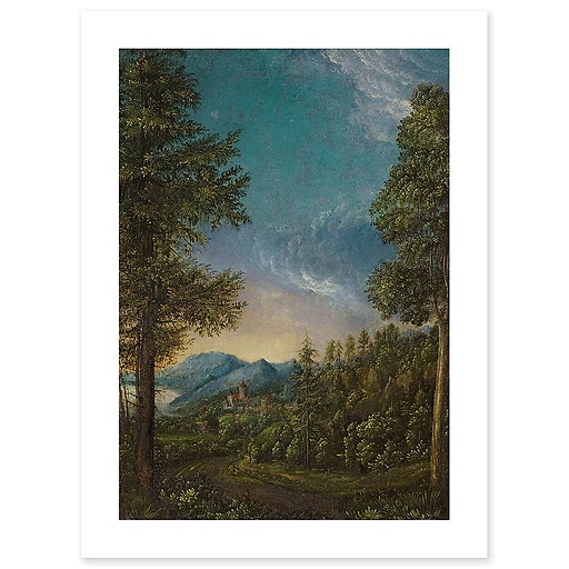 Paysage au château (canvas without frame)