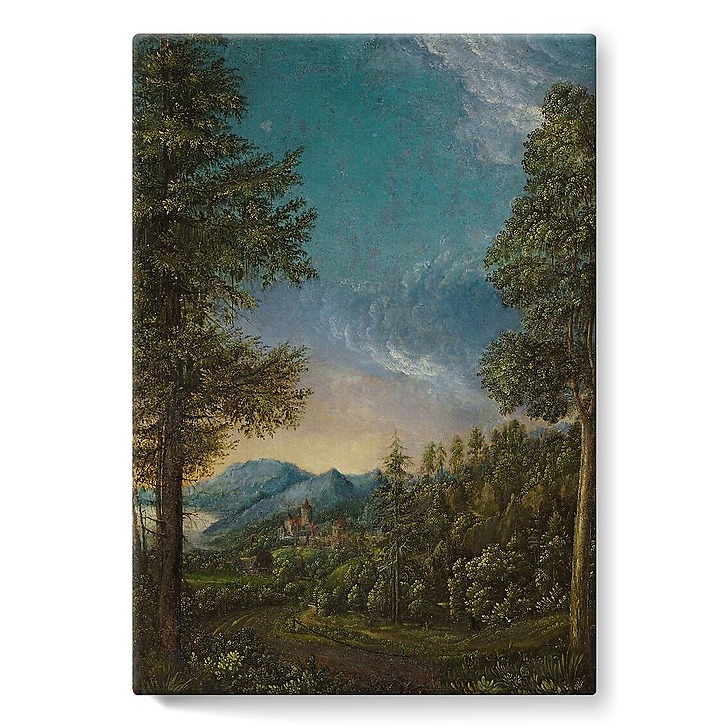 Paysage au château (stretched canvas)