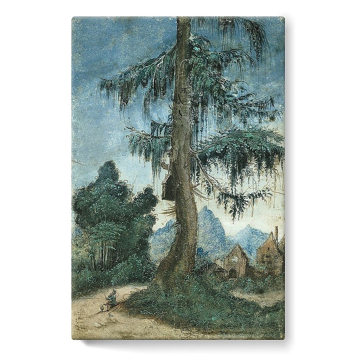 Paysage à l'épicéa et au bûcheron (stretched canvas) · Boutiques