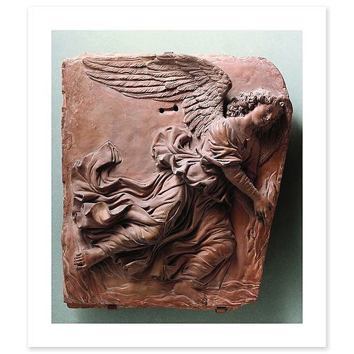 Deux anges volant (détail) (art prints)