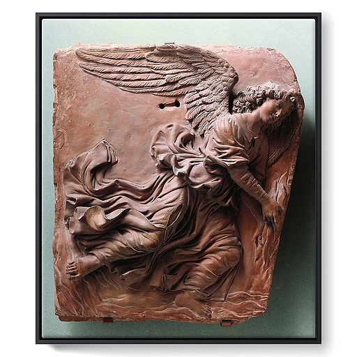 Deux anges volant (détail) (framed canvas)