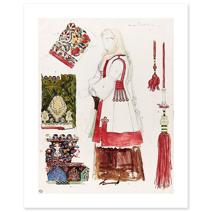 Costume du mont Pentélique (canvas without frame)