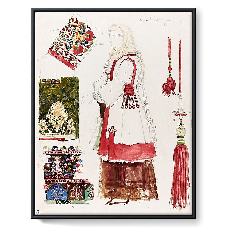 Costume du mont Pentélique (framed canvas)