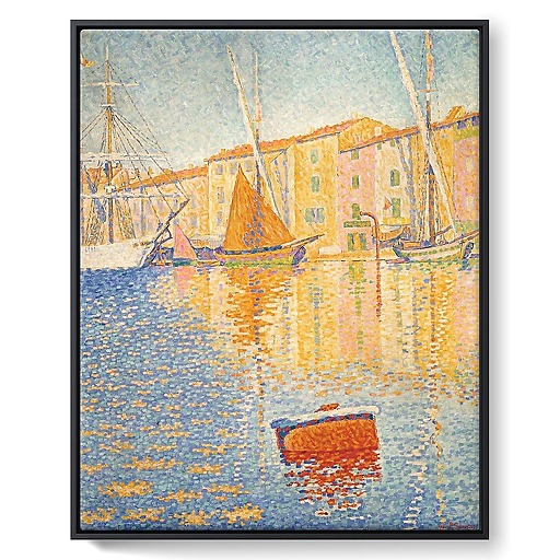 Saint-Tropez. La bouée rouge (framed canvas)