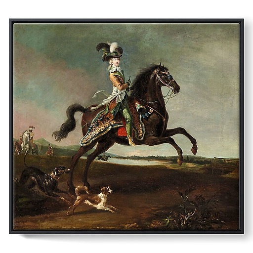 Marie-Antoinette à cheval (framed canvas)