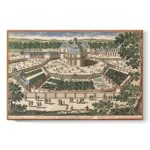 Vue et perspective du salon de la Ménagerie de Versailles (stretched canvas)