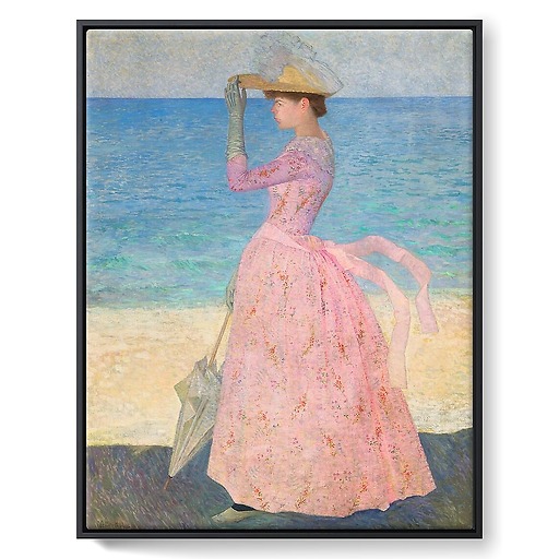 Femme à l'ombrelle (framed canvas)