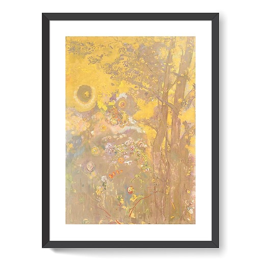 Arbre sur fond jaune (framed art prints)