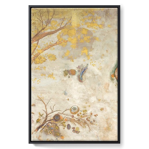 La Branche fleurie jaune (framed canvas)