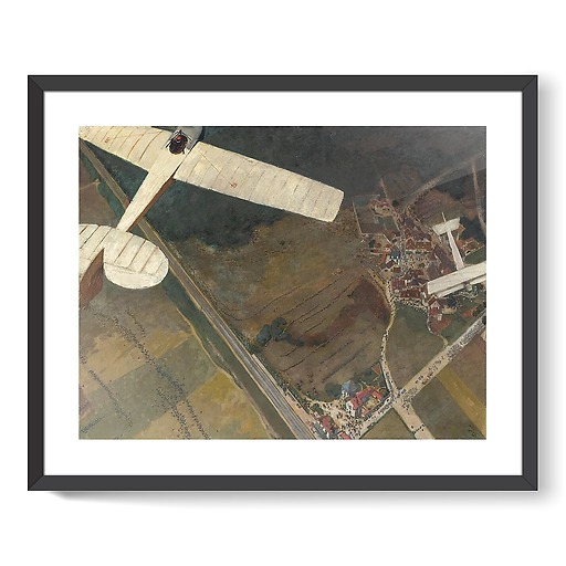 Les Grandes Manoeuvres vues d’un aéroplane (affiches d'art encadrées)